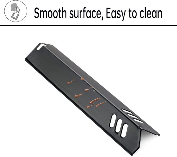 Kalomo Grill Heat Plates Grill Burner Covers for Backyard Grill BY14-101-001-05,BY16-101-002-06,GBC1690W, Uniflame Grill GBC1030W, GBC1134W, 14 3/16" Grill Heat Shield BBQ Gas Grill Replacement Parts - Image 5
