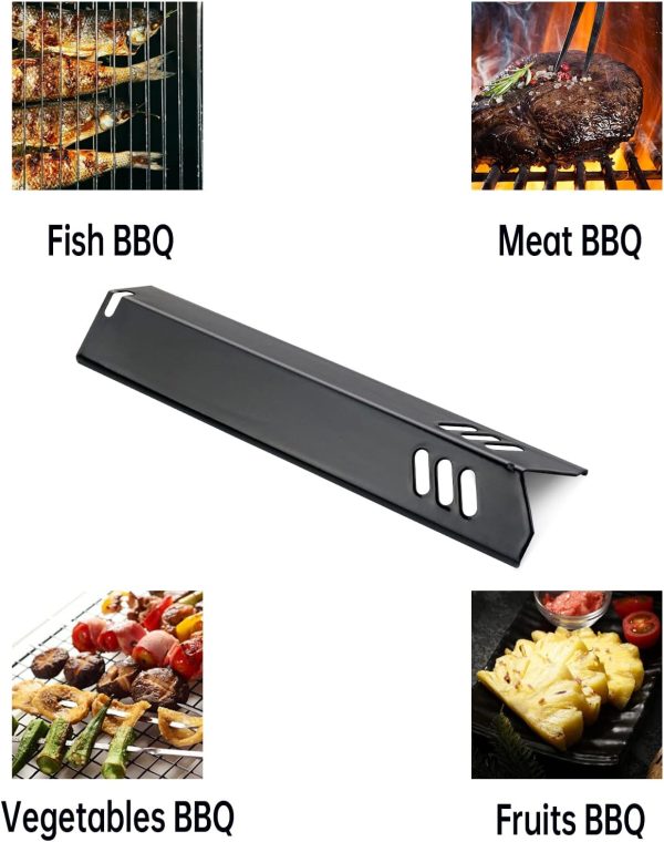 Kalomo Grill Heat Plates Grill Burner Covers for Backyard Grill BY14-101-001-05,BY16-101-002-06,GBC1690W, Uniflame Grill GBC1030W, GBC1134W, 14 3/16" Grill Heat Shield BBQ Gas Grill Replacement Parts - Image 6